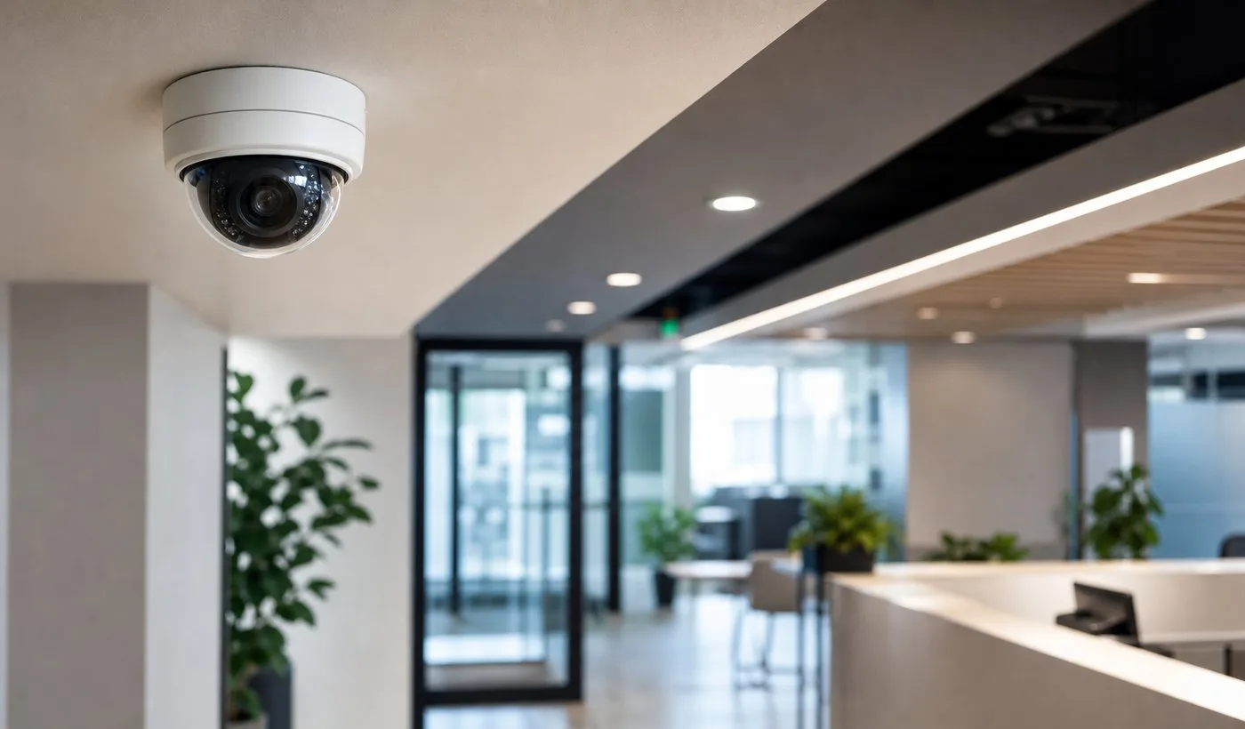 Kamera monitoringu IP w biurze